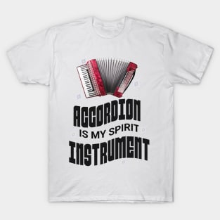 Musical instruments  are my spirit, accordion. T-Shirt